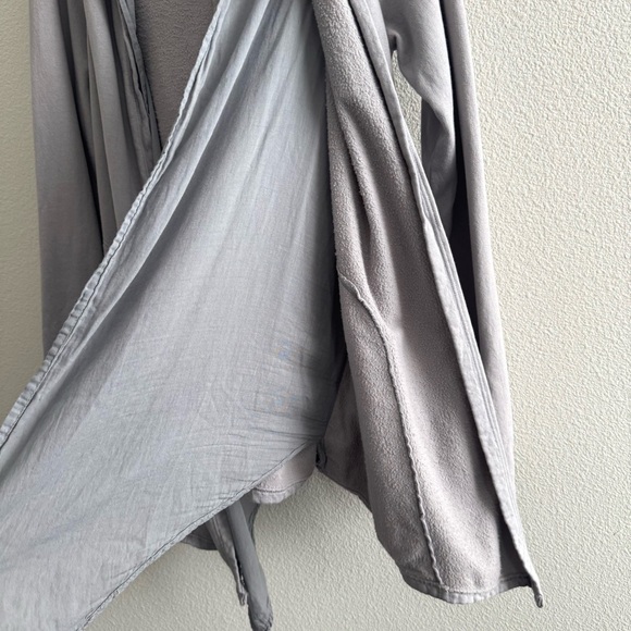 Prairie Underground Unphased Hoodie Grey Double Layer Organic Cotton Lagenlook - Picture 6 of 13